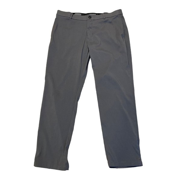 Mens NIKE Golf Active Gray Chino Flat front Pants sz 36 Lightweight - Picture 1 of 6